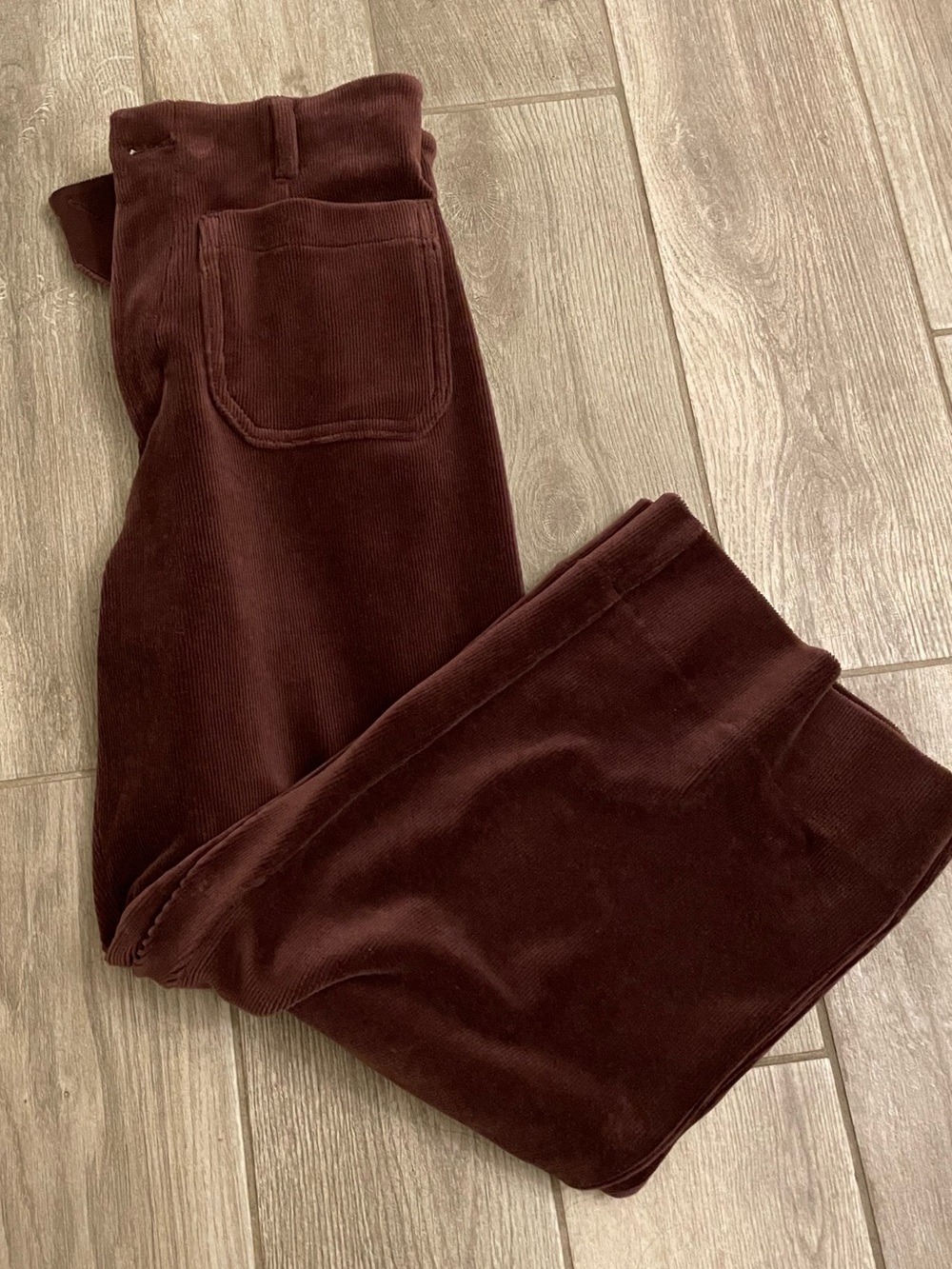 LC Lauren Conrad comfy wide leg crop pants brown size 8